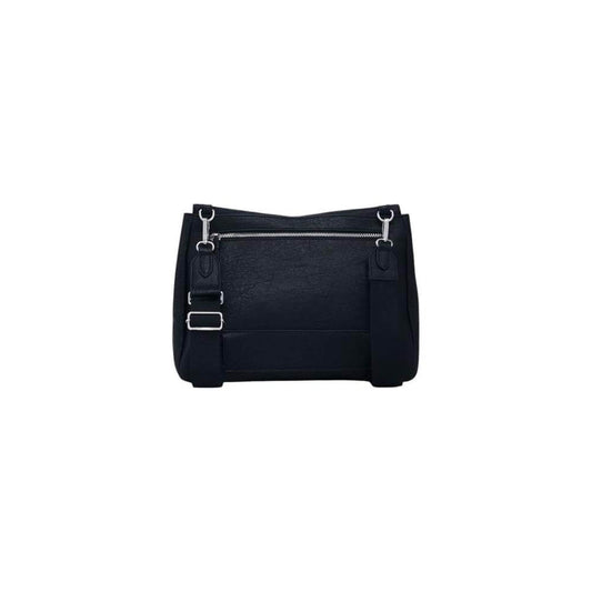 Desigual black medium handbag for women, spring/summer collection, 100% polyurethane, modern stylish design