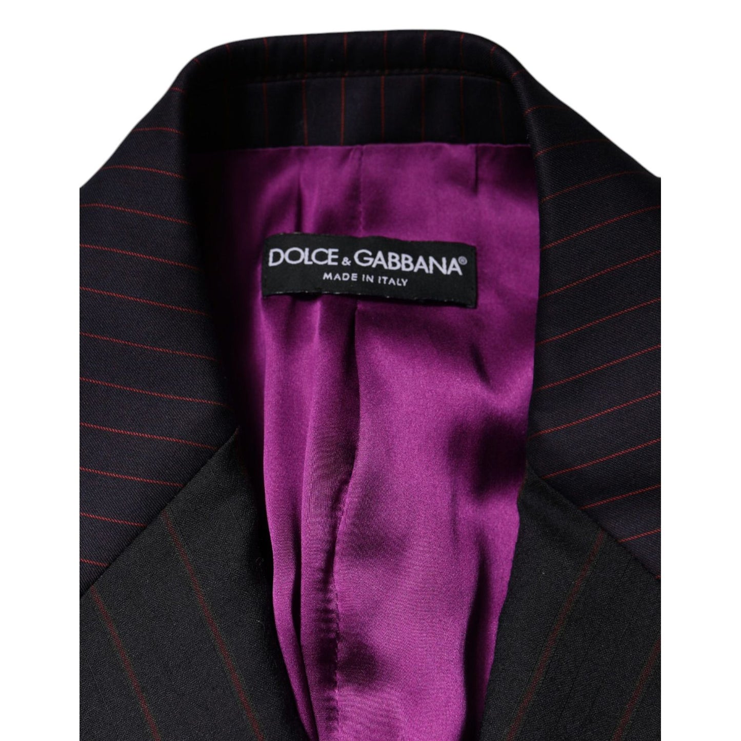 Dolce & Gabbana Multicolor Stripes Wool Cropped Blazer Coat Jacket
