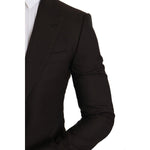 Dolce & Gabbana Brown Wool SICILIA Jacket Coat Blazer