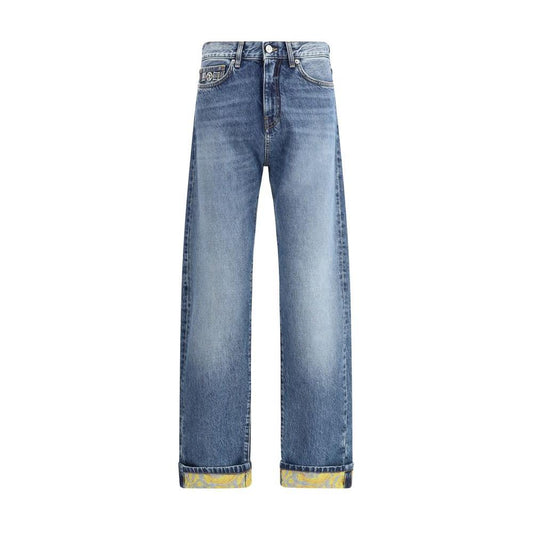 Versace Barocco Turn-Up Jeans Versace Slate Gray