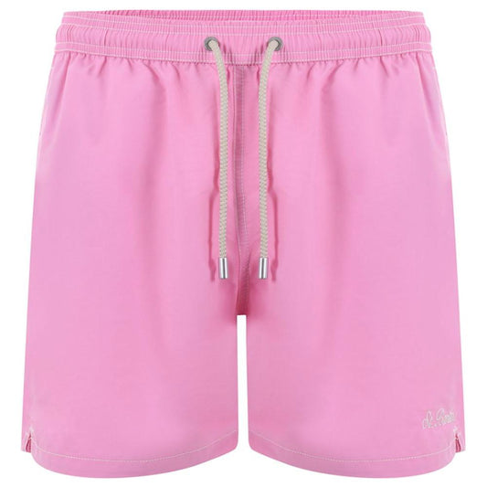 MC2 Saint Barth Pink Polyester Men's Swimwear Boxer MC2 Saint Barth Plum