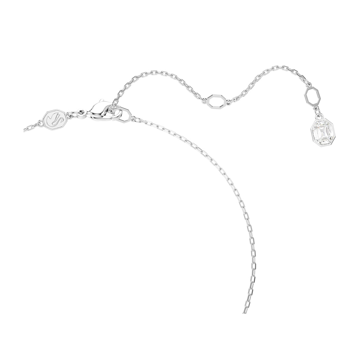 Elegant SWAROVSKI Mod. 5692261 silver chain with crystal details, featuring silver 925°, perfect for adding a touch of elegance.