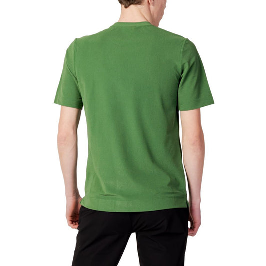 Suns Green Polyester T-Shirt Suns Dark Olive Green