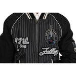 Dolce & Gabbana Black DD58 SG62 Sequined Beaded Jacket Coats & Jackets