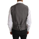 Dolce & Gabbana Brown Wool Silk Waistcoat Vest