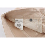 Cavalli Beige Wash Slim Fit Cotton Stretch Jeans Jeans & Pants