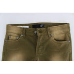 Cavalli Green Wash Slim Fit Cotton Stretch Jeans