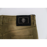 Cavalli Green Wash Slim Fit Cotton Stretch Jeans