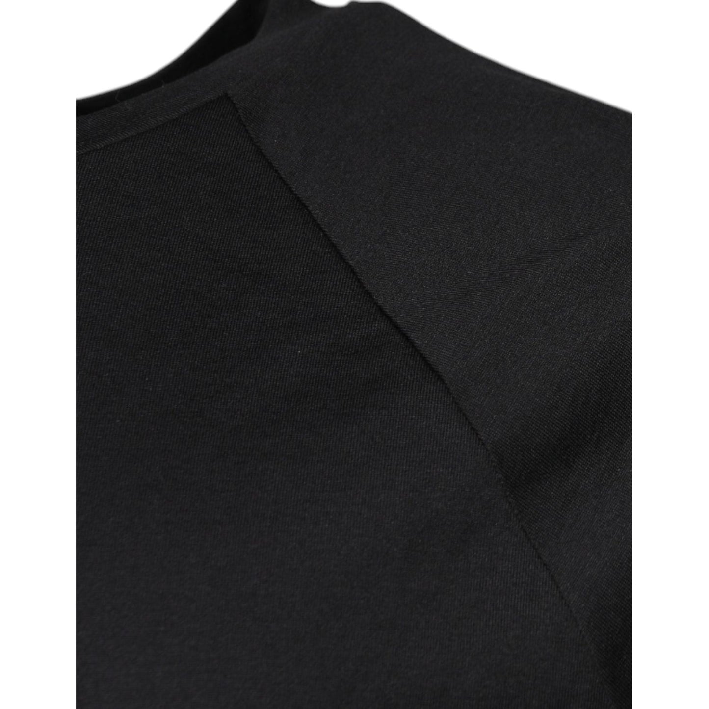 Dolce & Gabbana Black Logo Print Cotton Crew Neck T-shirt