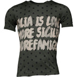 Dolce & Gabbana Gray Sicilia Cotton Crew Neck T-shirt TSH87675-46