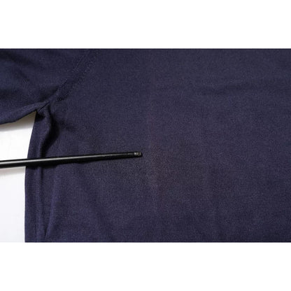 Dolce & Gabbana Blue Silk Collared Short Sleeves Polo T-shirt