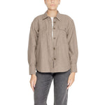 Jacqueline De Yong Beige Recycled Cotton Blouse