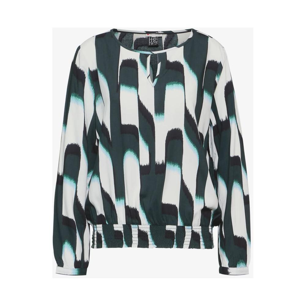 Street One Green Viscose Blouse ST-15165300150-IT36|XXS