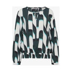 Street One Green Viscose Blouse ST-15165300150-IT36|XXS