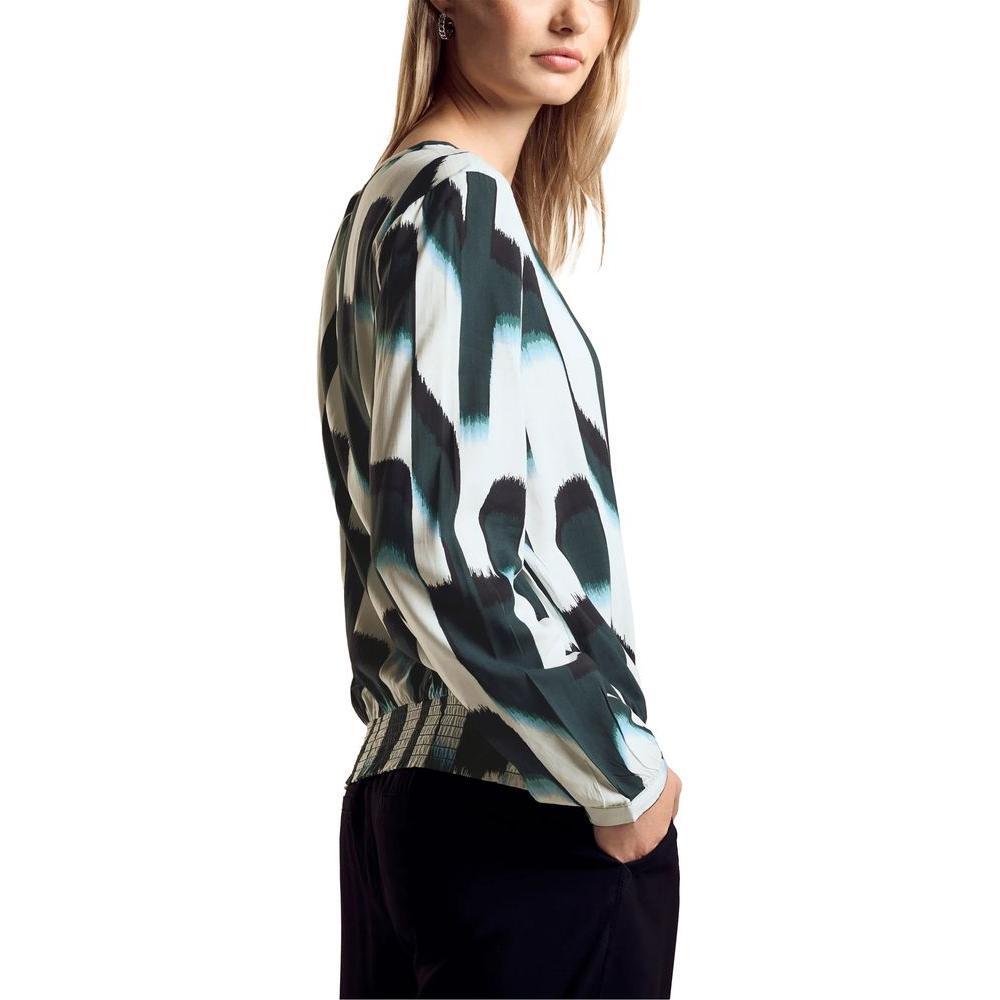 Street One Green Viscose Blouse ST-15165300150-IT36|XXS