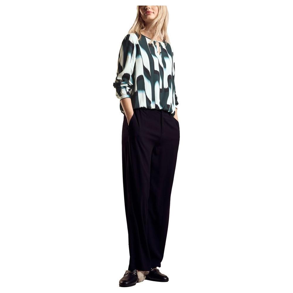 Street One Green Viscose Blouse ST-15165300150-IT36|XXS