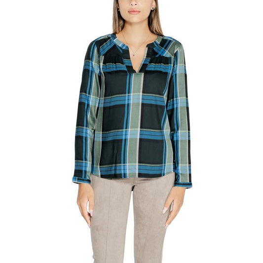 Street One Green Viscose Blouse ST-15261100150-46
