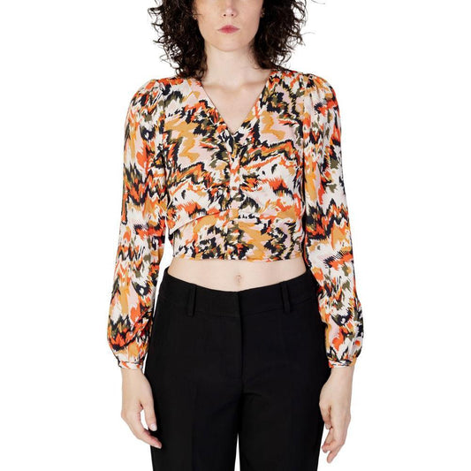 Only Orange Polyester Blouse ON-11458700125-IT42|M