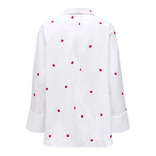 Only White Cotton Shirt Only Lavender