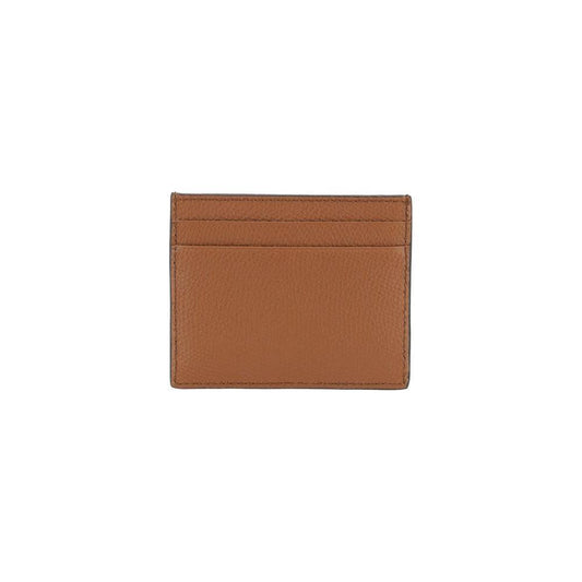 Valentino Garavani Leather Card Holder 1728,72470364320,Bags,Brown,Men,Men - Bags,New with tags,Valentino Garavani,Wallets - Men - Bags Valentino Garavani VA6Y2P0V09UAGHG5BB
