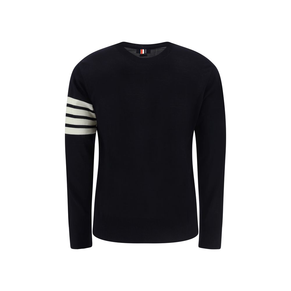 Thom Browne Blue Fleece Wool Sweatshirt