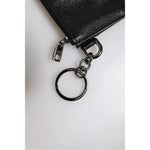 Dolce & Gabbana Black Calfskin Leather DG Logo Card Holder Wallet