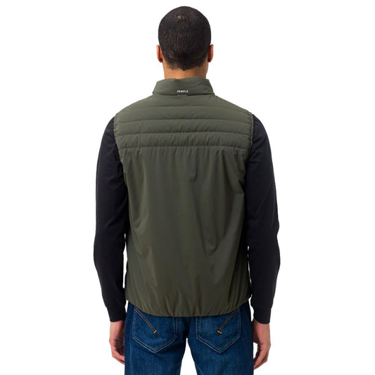 People Of Shibuya Green Polyester Men Vest