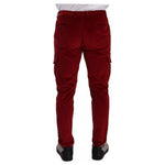 Dolce & Gabbana Red Corduroy Cotton Cargo Skinny Pants PAN72732 -48
