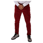 Dolce & Gabbana Red Corduroy Cotton Cargo Skinny Pants PAN72732 -48