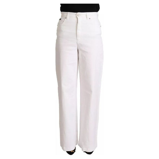 Dolce & Gabbana White MONICA Boot Cut Cotton Denim Jeans PAN73041-42