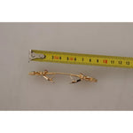 Dolce & Gabbana Gold Plated 925 Sterling Silver Crystal Collar Stop Brooch