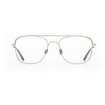 Vuarnet White Stainless Steel Glasses (Frames) with 55/17/145mm measurements in stainless steel construction, color white, model VL18200002.