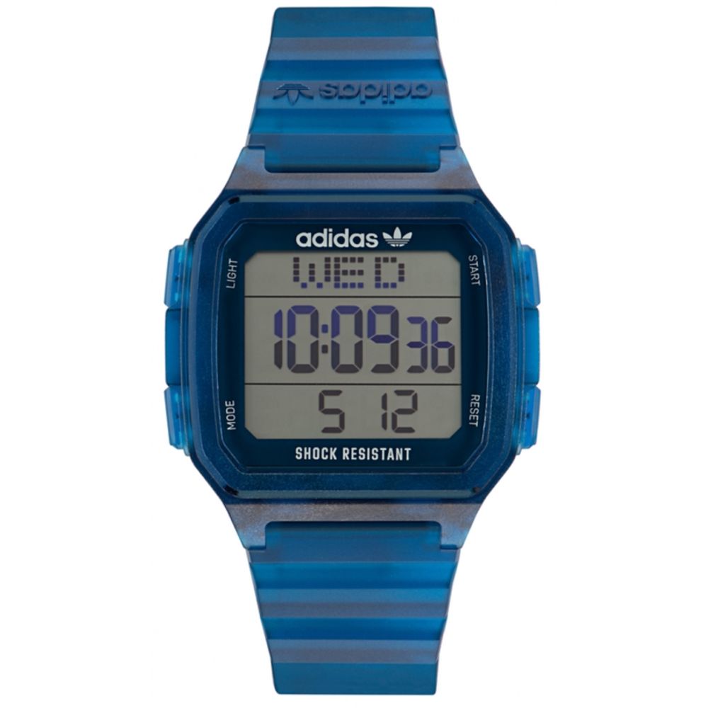Adidas Blue Resin Digital Watch