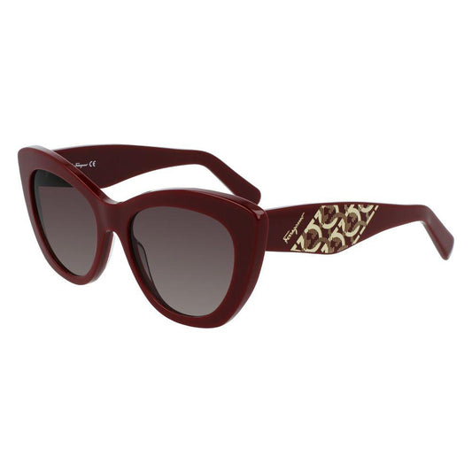 Salvatore Ferragamo Bordeaux Acetate Sunglasses Salvatore Ferragamo Dark Slate Gray