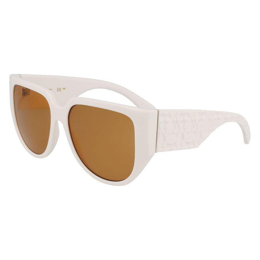 Ferragamo White Bio Injected Sunglasses FESF1088SE103AC