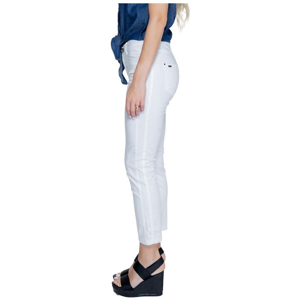 Street One White Cotton Pant ST-14218100008-W36 | L26
