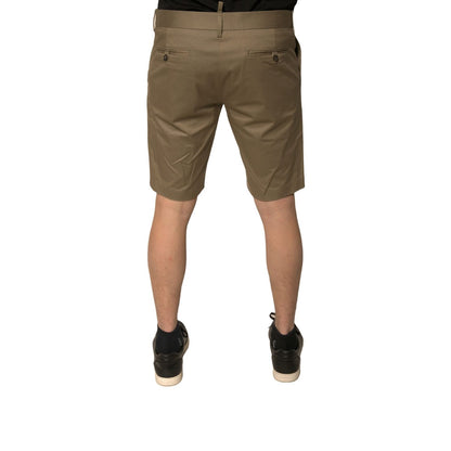 Dolce & Gabbana Brown Chino Cotton Stretch Casual Shorts