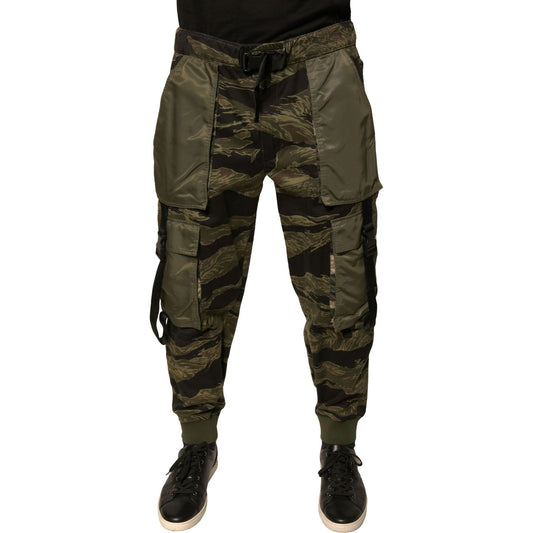 Dolce & Gabbana Green Cotton Jogger Cargo Pants PAN75694-50