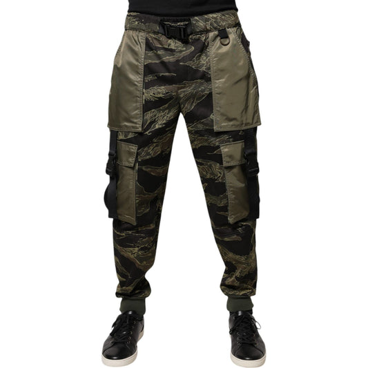 Dolce & Gabbana Green Cotton Jogger Cargo Pants PAN75900-46
