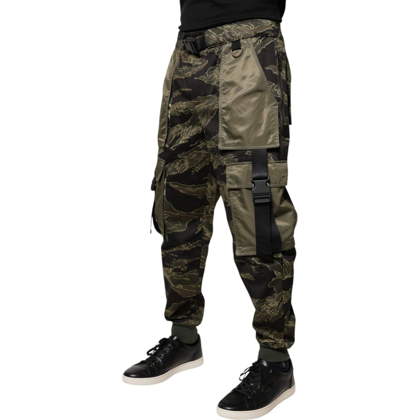Dolce & Gabbana Green Cotton Jogger Cargo Pants PAN75900-46