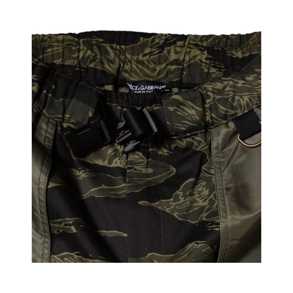 Dolce & Gabbana Green Cotton Jogger Cargo Pants PAN75900-46
