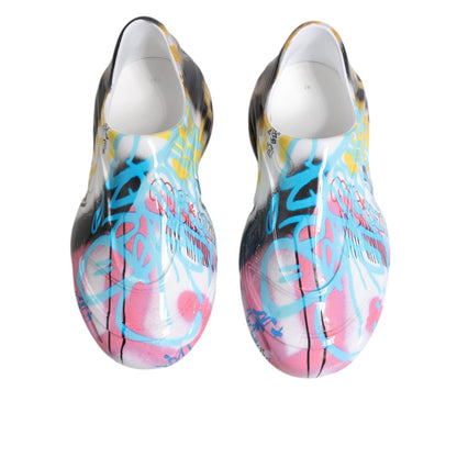 Dolce & Gabbana Multicolor Graffiti Daymaster Sneakers Shoes