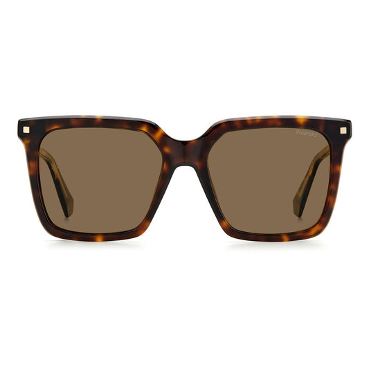Polaroid Brown Acetate Sunglasses Polaroid Dim Gray