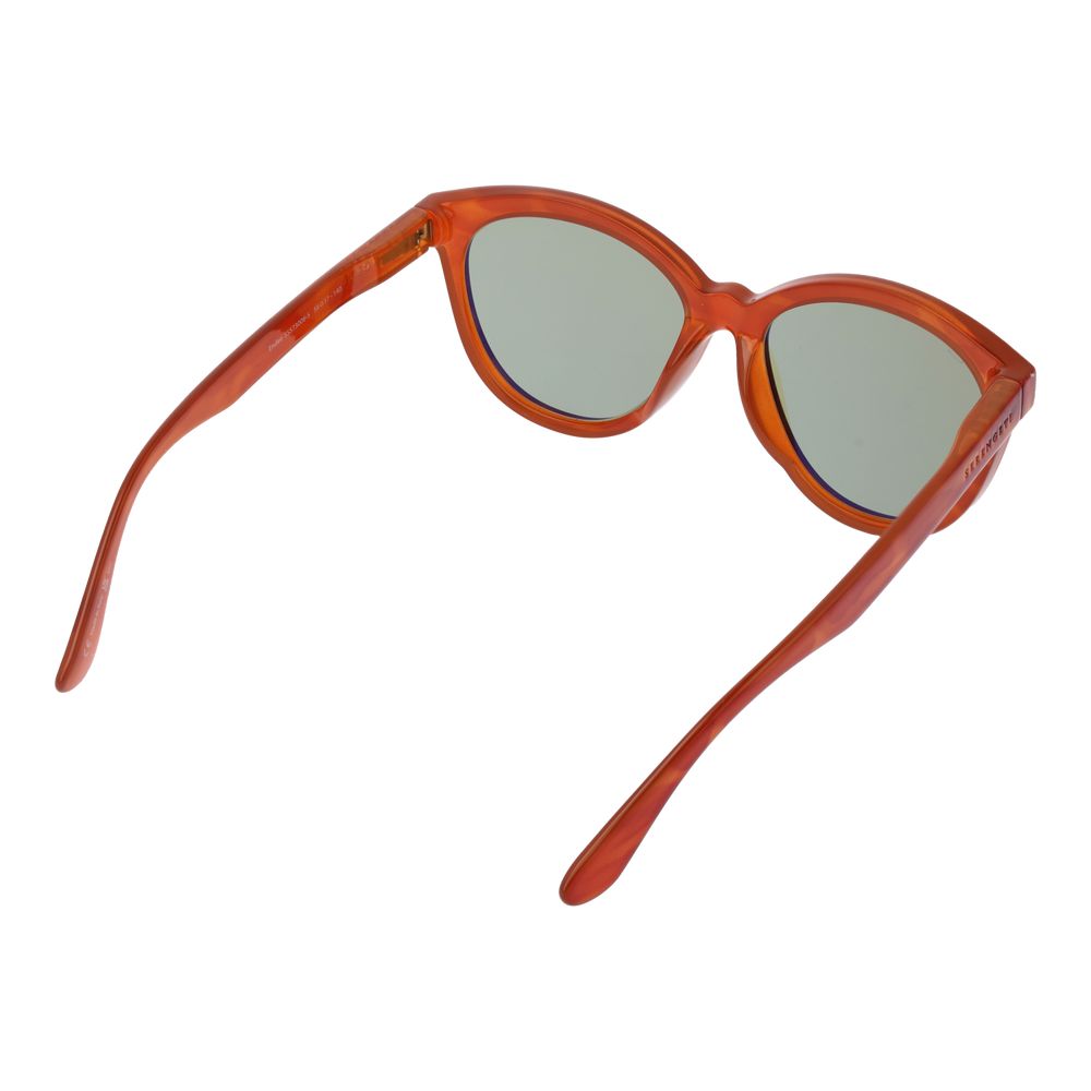 Serengeti Orange Plastic Sunglasses