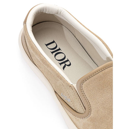 Dior Beige Leather Slip-On Loafers 1728,67397976224,Beige,Dior,EU39.5/US6.5,EU39/US6,Loafers - Shoes,Men,Men - Shoes,New with tags,Shoes,Slip-On Loafers - Loafers - Shoes,Sneakers - Men - Shoes