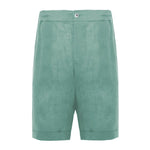 Alpha Studio Green Linen Short