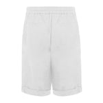 Alpha Studio White Linen Short