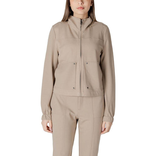 Street One Beige Viscose Jackets & Coat