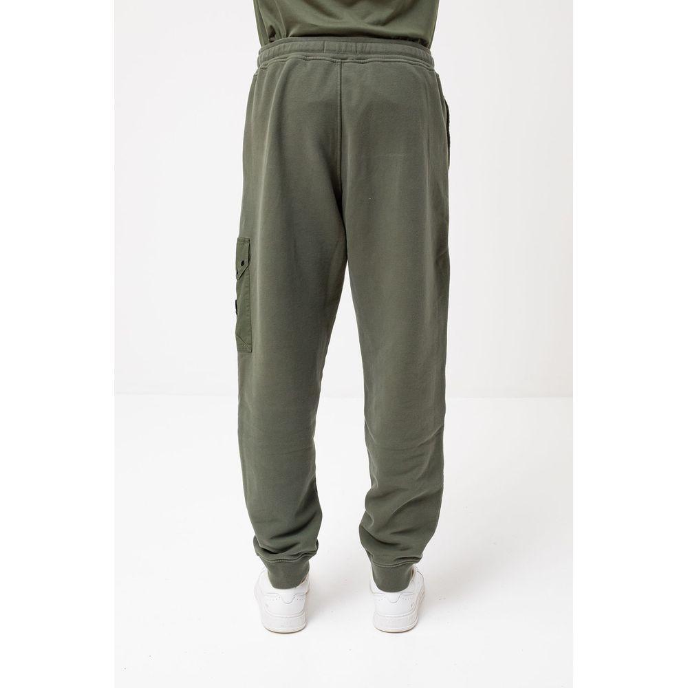 Stone Island Green Cotton Men Trouser ST-14714-S