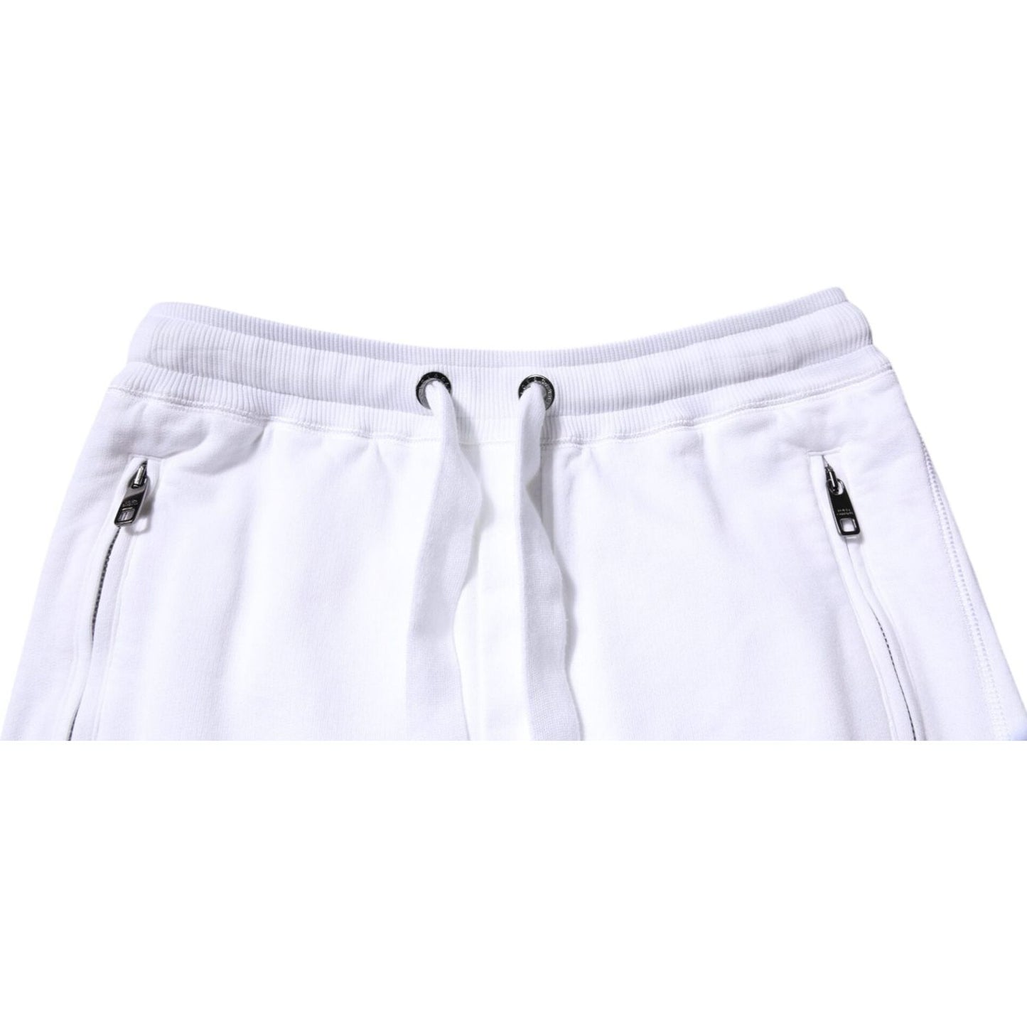 Dolce & Gabbana White Cotton Logo Jogger Pants PAN75565-44
